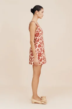 ALICE MINI DRESS - SCARLET BLOOM | POSSE Shop