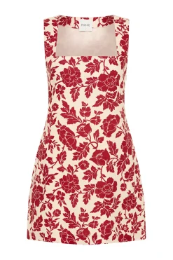 ALICE MINI DRESS - SCARLET BLOOM | POSSE Shop