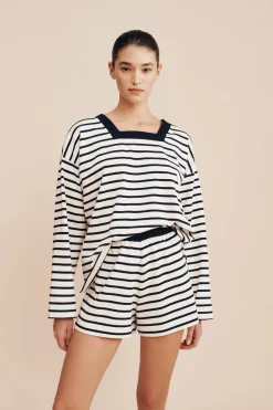 ARCHIE SHORT - NAVY STRIPE | POSSE Online