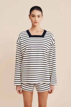 ARCHIE SHORT - NAVY STRIPE | POSSE Online