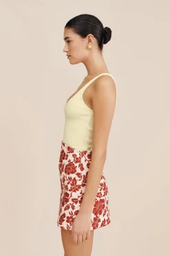 AXEL SCOOP TANK - BUTTER YELLOW | POSSE Outlet