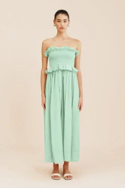 COBY STRAPLESS DRESS - COOL MINT | POSSE Fashion