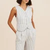 DIANA VEST - SEAGRASS STRIPE | POSSE Cheap