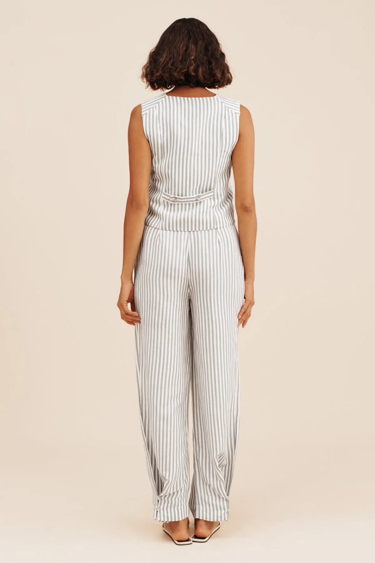 DIANA VEST - SEAGRASS STRIPE | POSSE Cheap