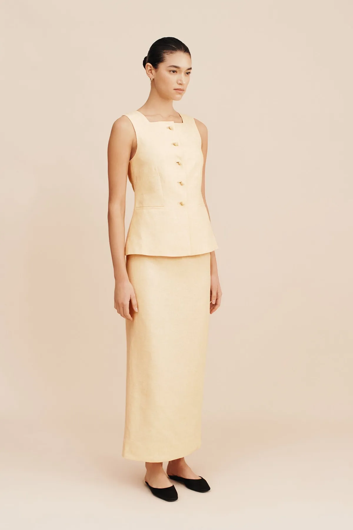 EMMA PENCIL SKIRT - DUSTY CITRON | POSSE Outlet