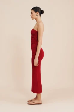 ISABELA STRAPLESS DRESS - | POSSE Online