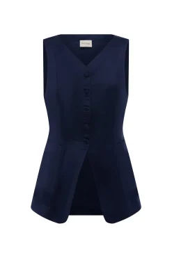 LORENZO HIGH NECK VEST - | POSSE Best