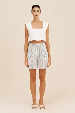 LORENZO SHORT - SEAGRASS STRIPE | POSSE Discount