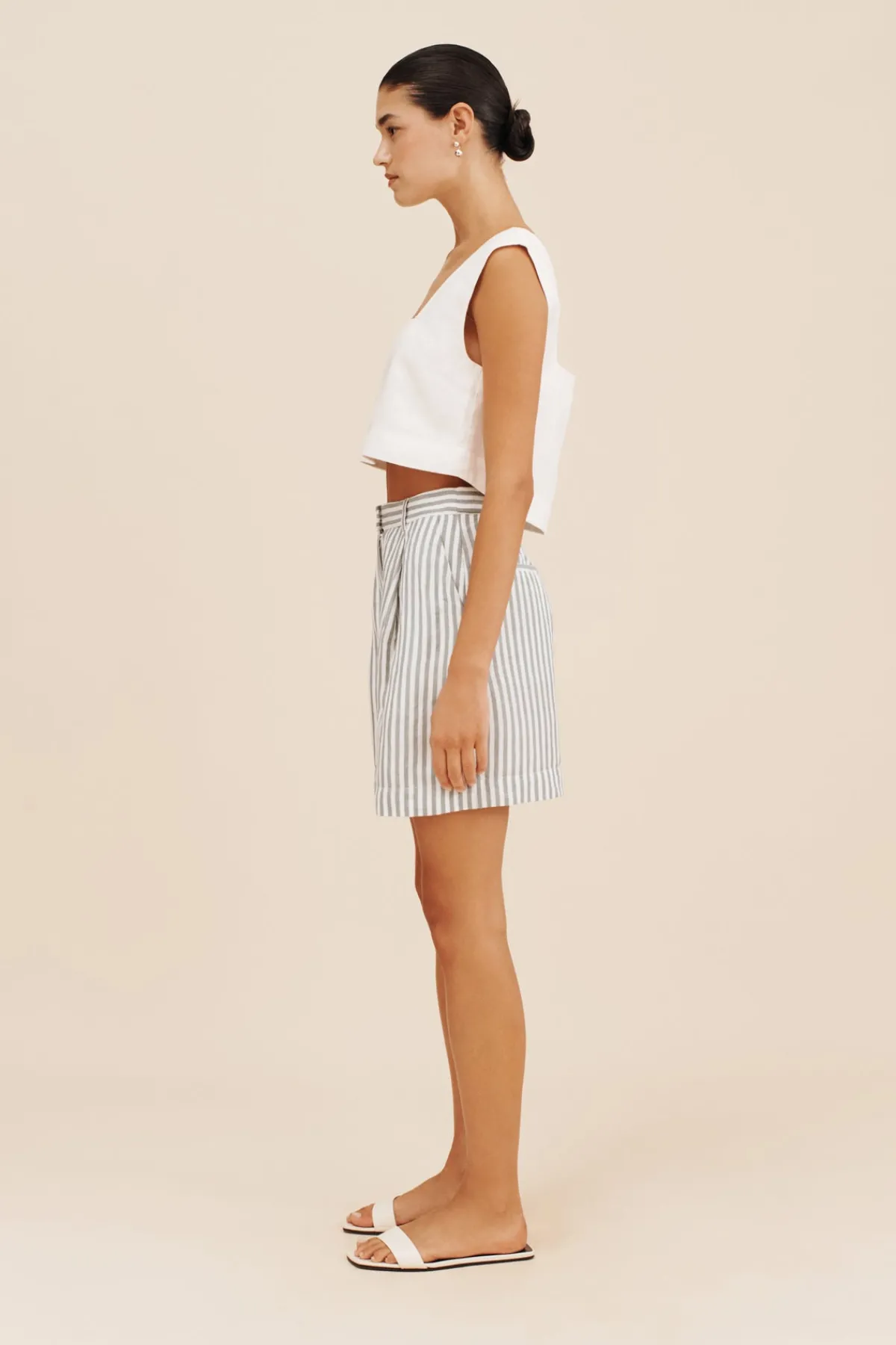 LORENZO SHORT - SEAGRASS STRIPE | POSSE Discount