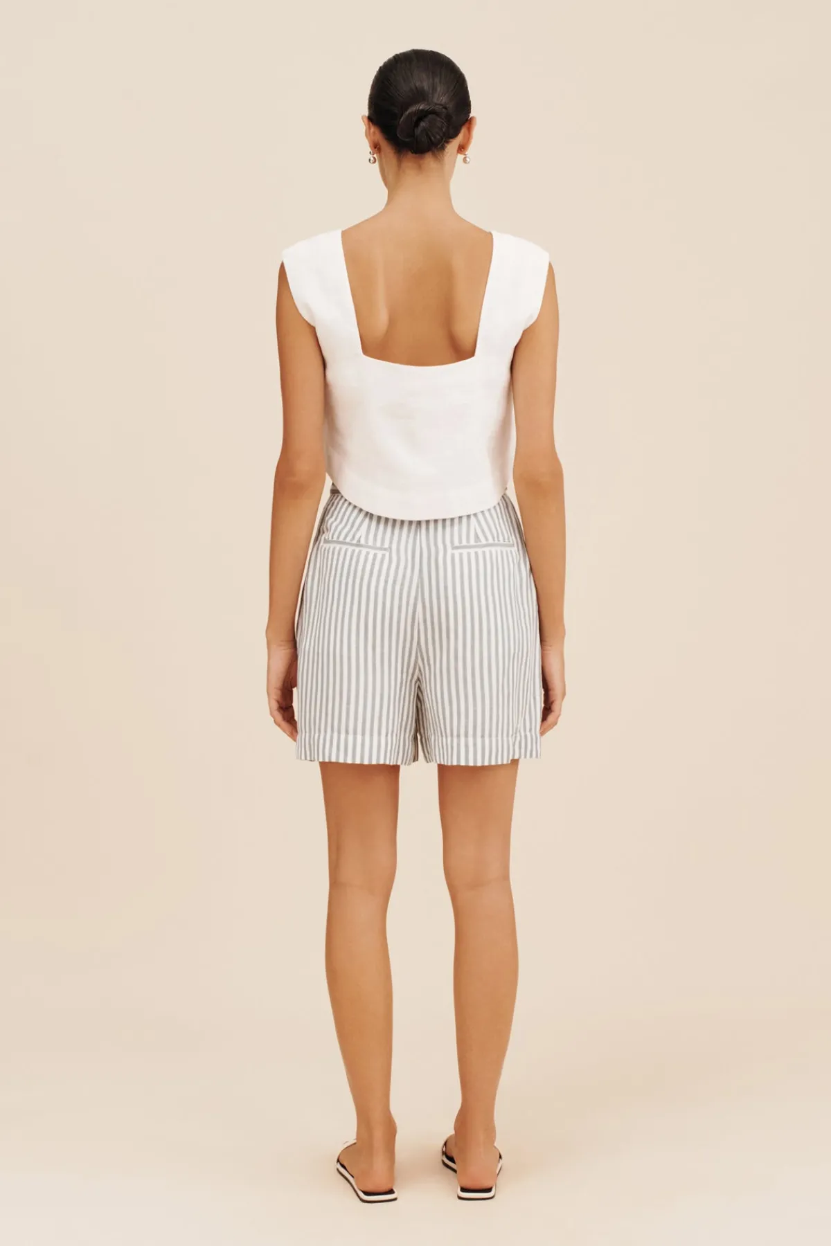 LORENZO SHORT - SEAGRASS STRIPE | POSSE Discount