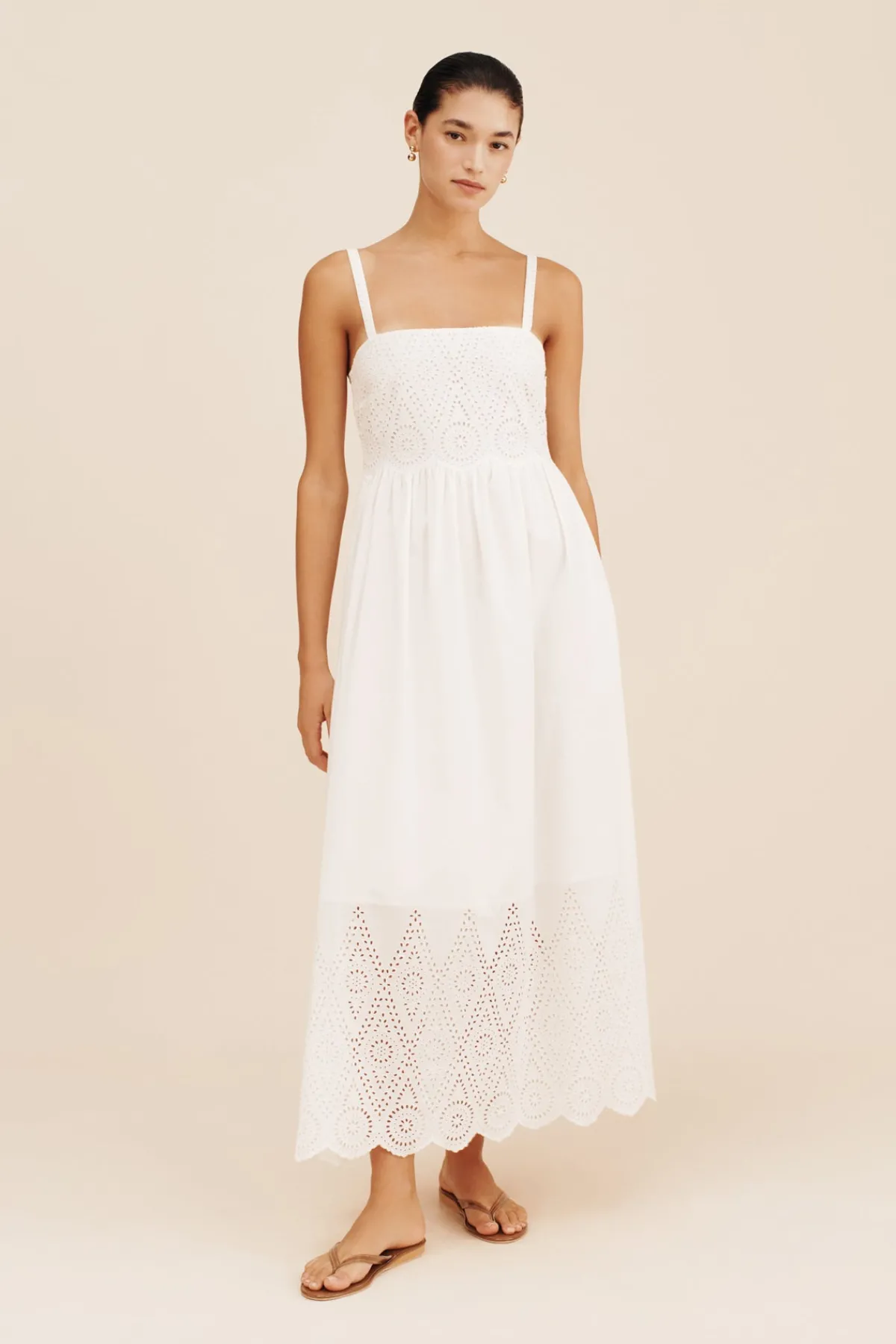 LOUISA DRESS - VINTAGE WHITE | POSSE Clearance