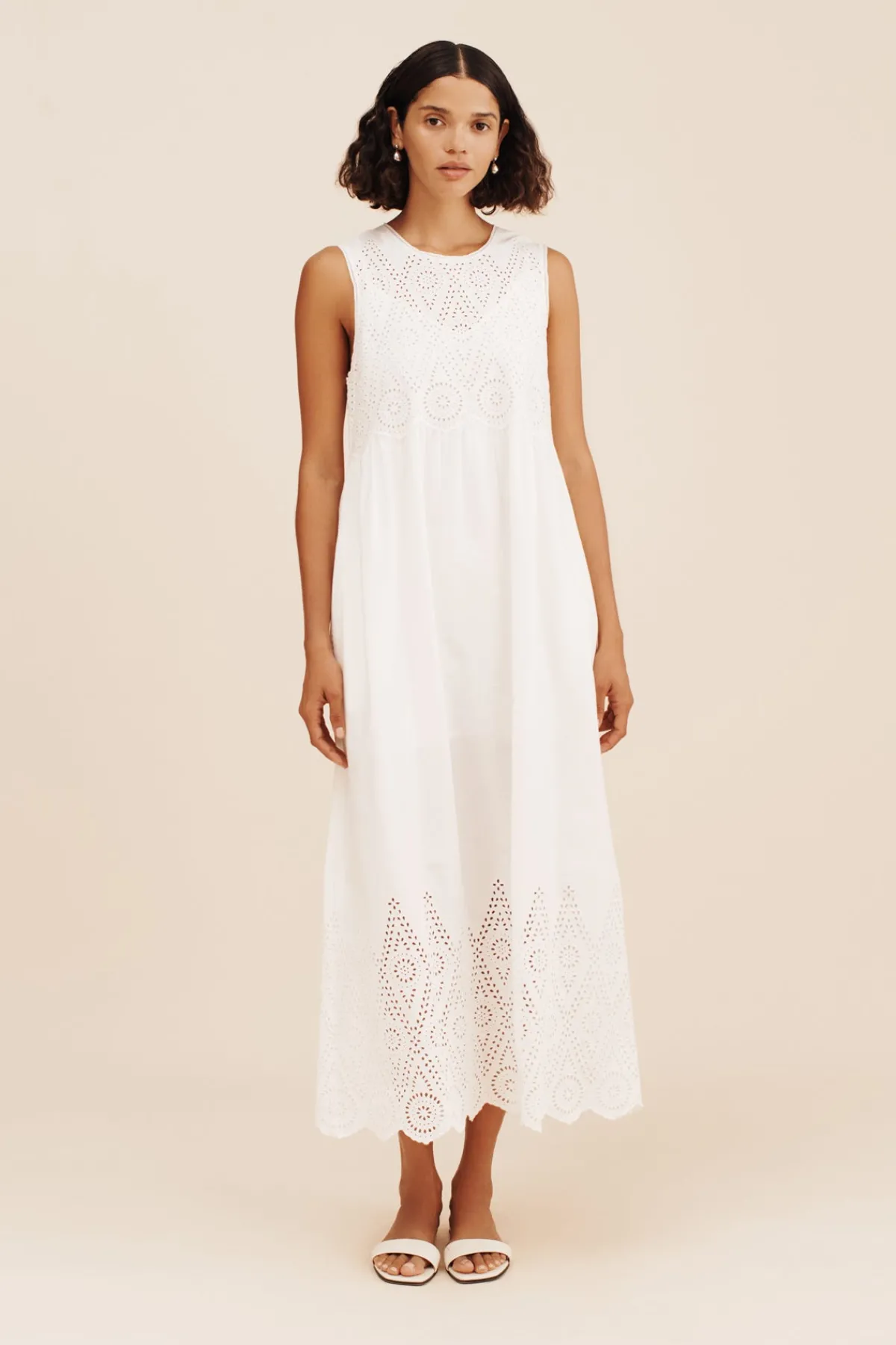 LOUISA SHIFT DRESS - VINTAGE WHITE | POSSE Cheap