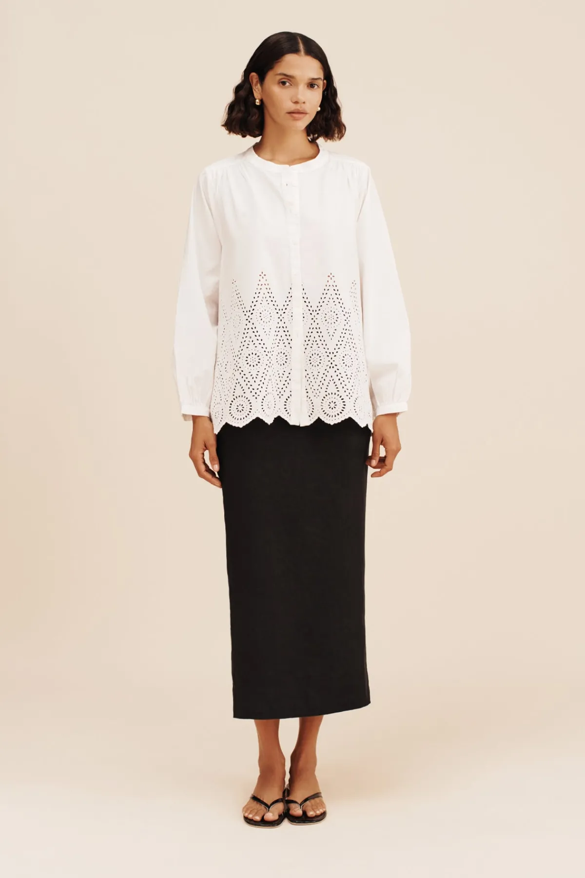 LOUISA SHIRT - VINTAGE WHITE | POSSE Flash Sale