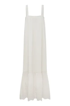 LOUISA TIE DRESS - VINTAGE WHITE | POSSE Flash Sale