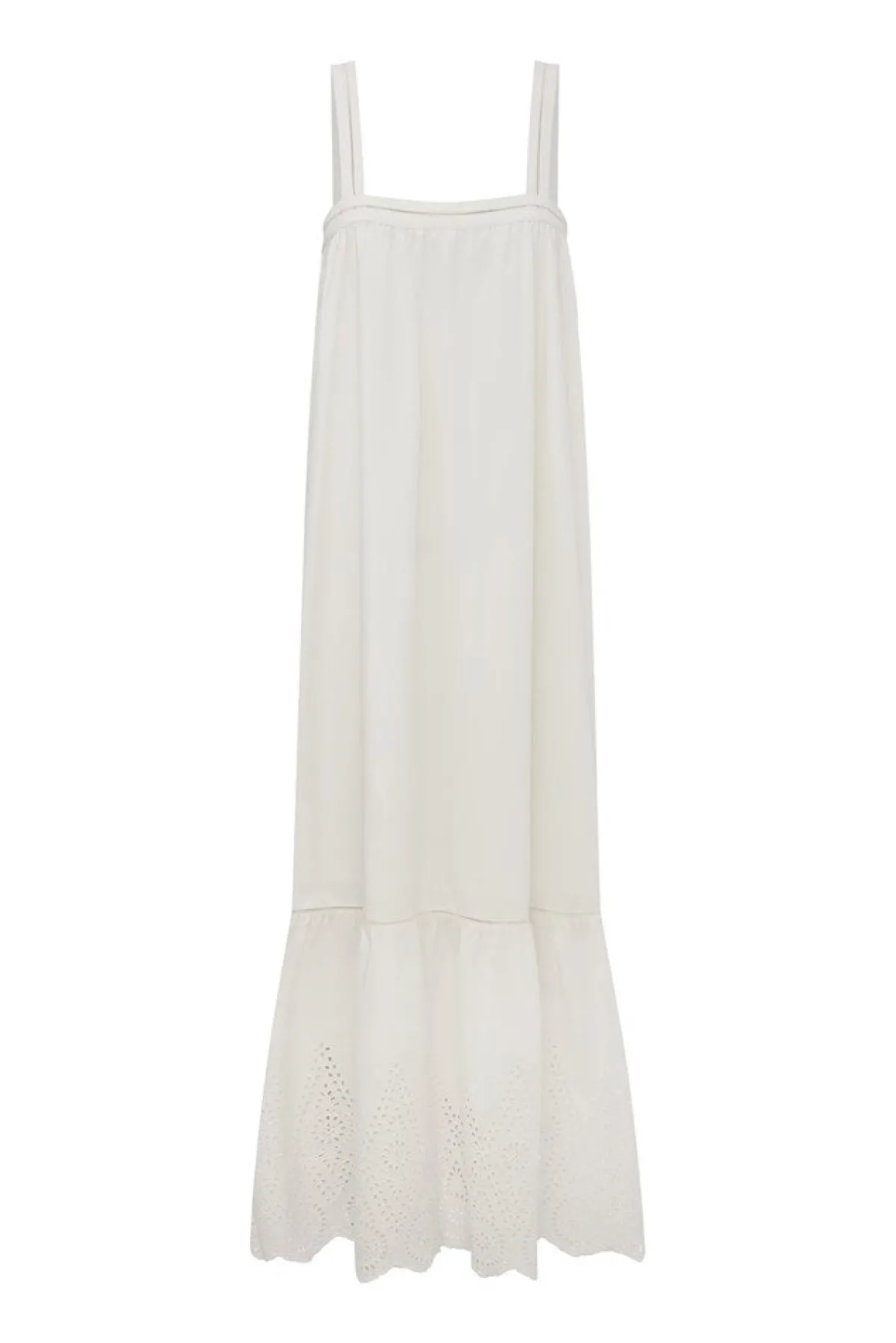 LOUISA TIE DRESS - VINTAGE WHITE | POSSE Flash Sale