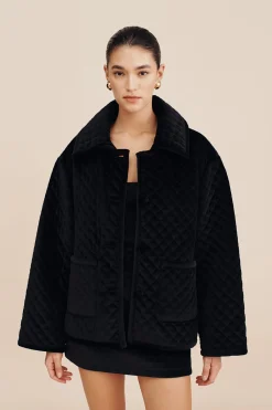 MARLEY JACKET - BLACK VELVET | POSSE Online