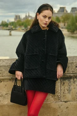 MARLEY JACKET - BLACK VELVET | POSSE Online