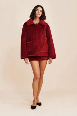 MARLEY JACKET - RED VELVET | POSSE New