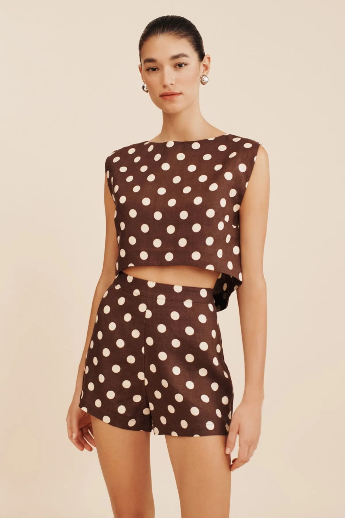 MARTINA CROP TOP - POLKA DOT | POSSE Cheap