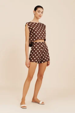 MARTINA CROP TOP - POLKA DOT | POSSE Cheap
