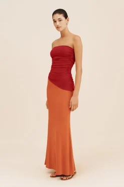 MASON SKIRT - BURNT ORANGE | POSSE Cheap