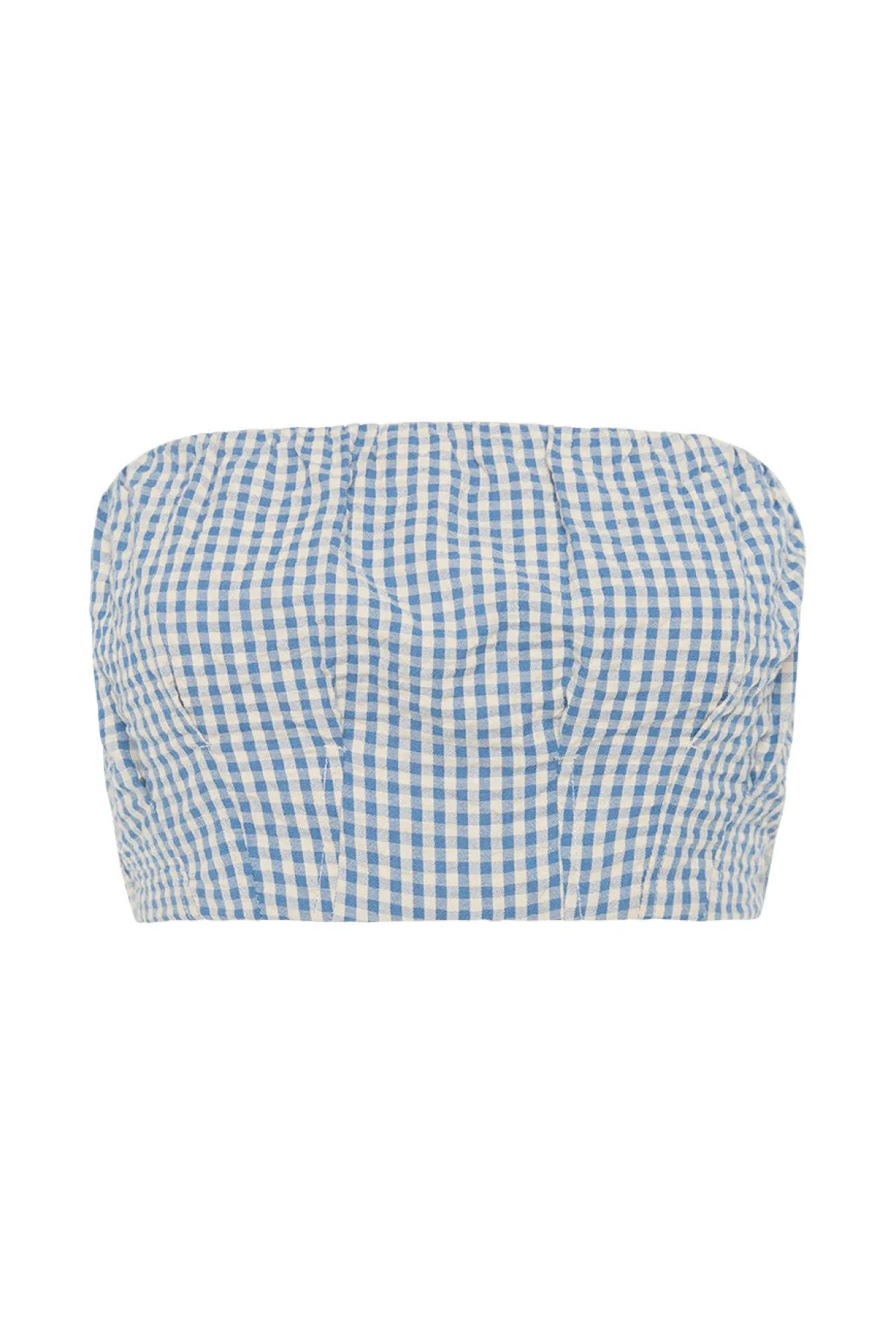 MIRA BANDEAU - BLUE GINGHAM | POSSE Hot