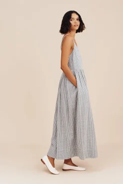 MIRA DRESS - BLUE GINGHAM | POSSE Store