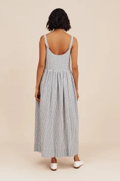 MIRA DRESS - BLUE GINGHAM | POSSE Store