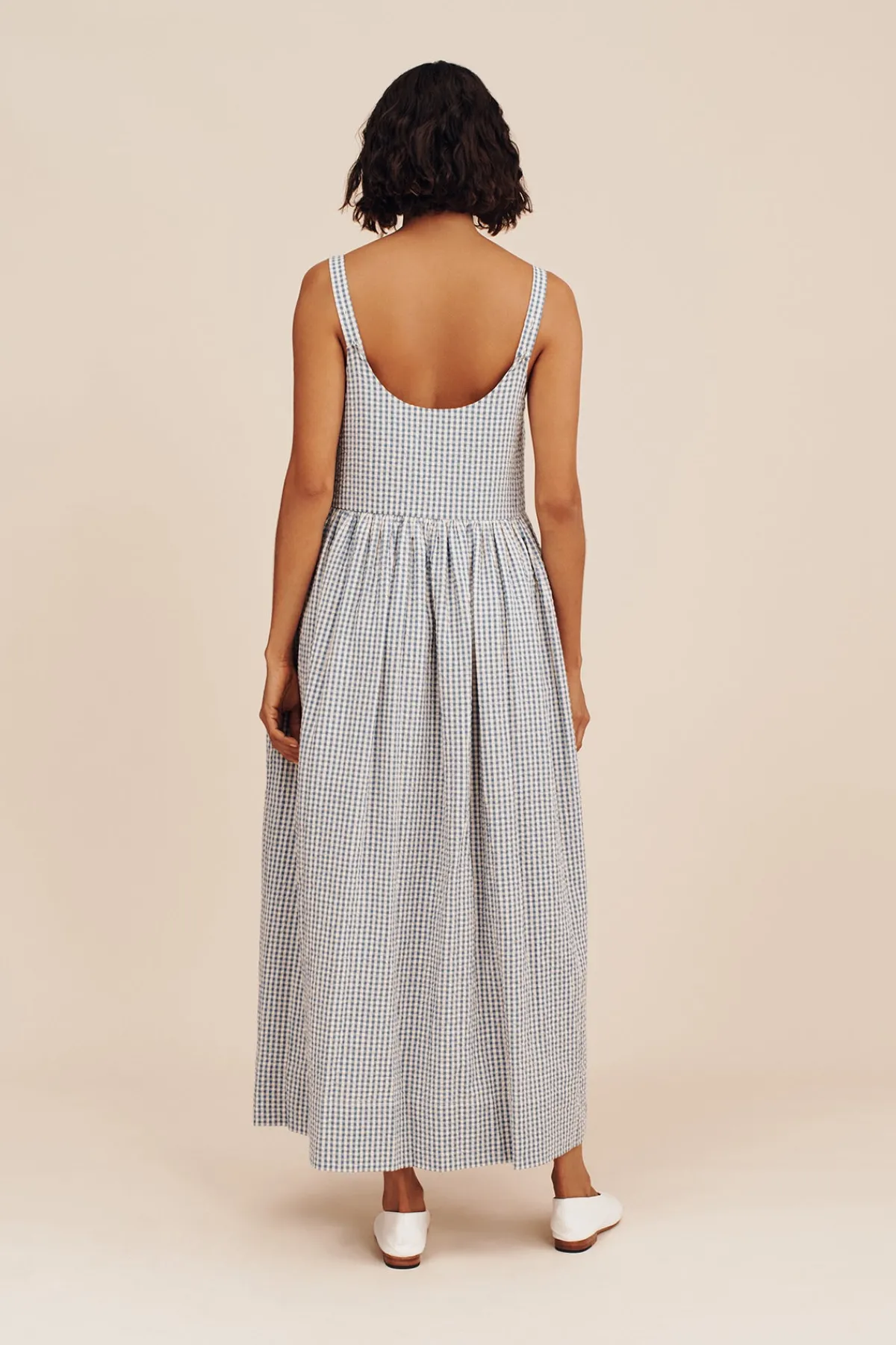 MIRA DRESS - BLUE GINGHAM | POSSE Store
