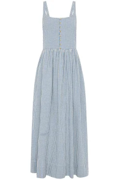 MIRA DRESS - BLUE GINGHAM | POSSE Store