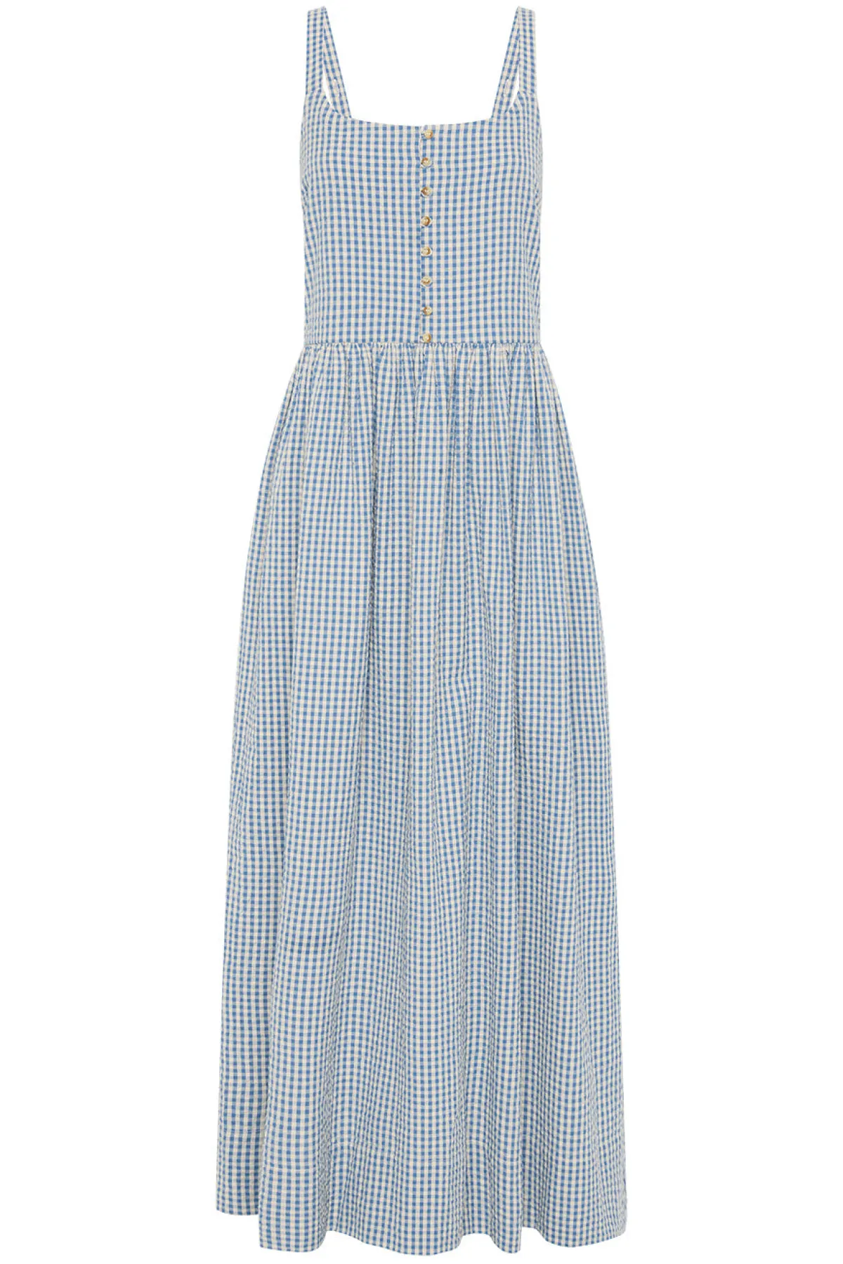 MIRA DRESS - BLUE GINGHAM | POSSE Store
