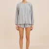 MIRA SHIRT - BLUE GINGHAM | POSSE Best Sale