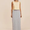 MIRA SKIRT - BLUE GINGHAM | POSSE Store