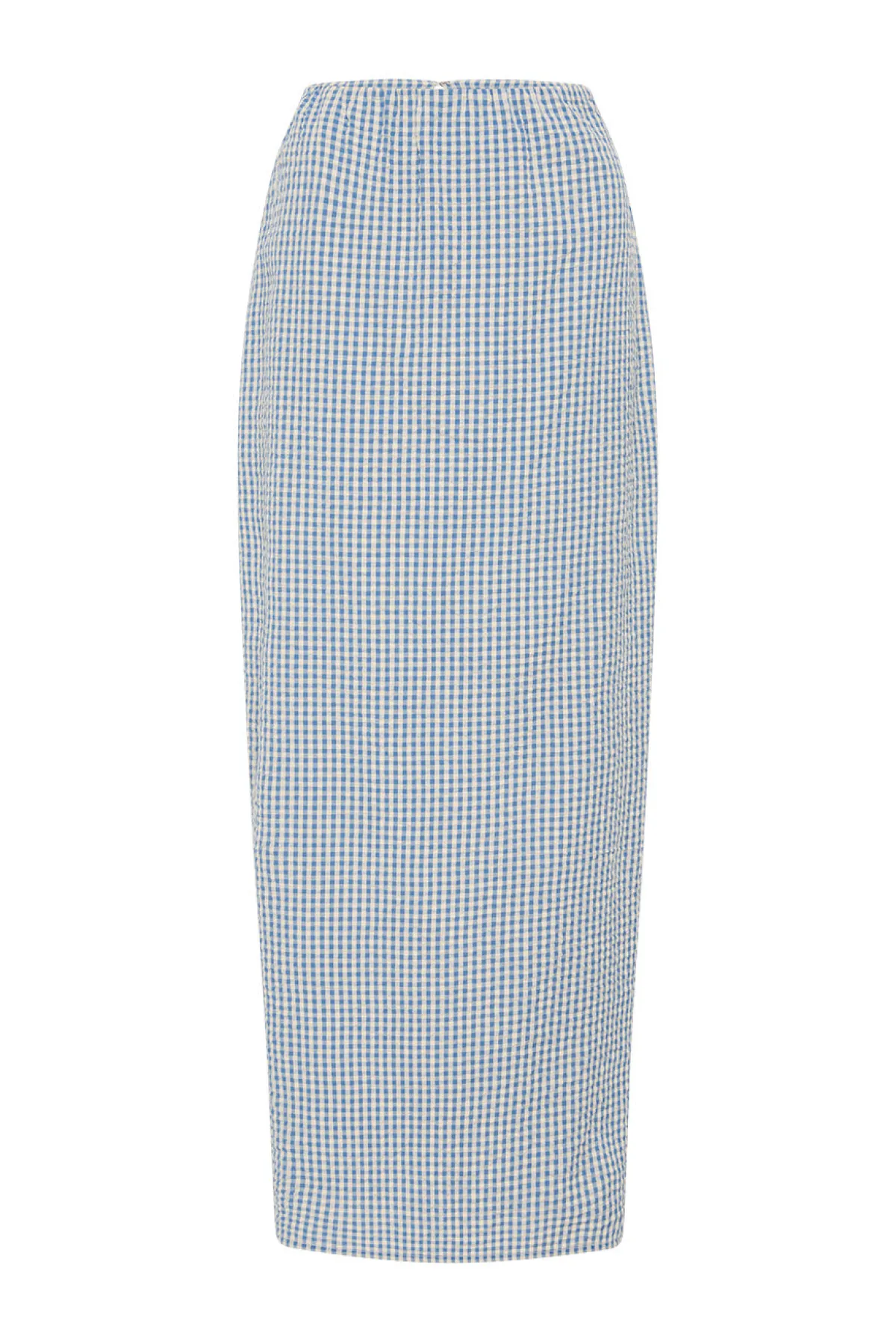 MIRA SKIRT - BLUE GINGHAM | POSSE Store