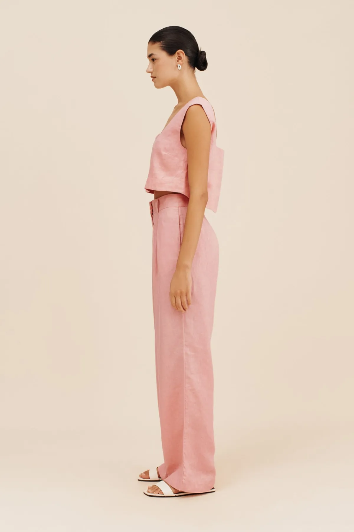 PRESLEY TROUSER - PINK SALT | POSSE Discount