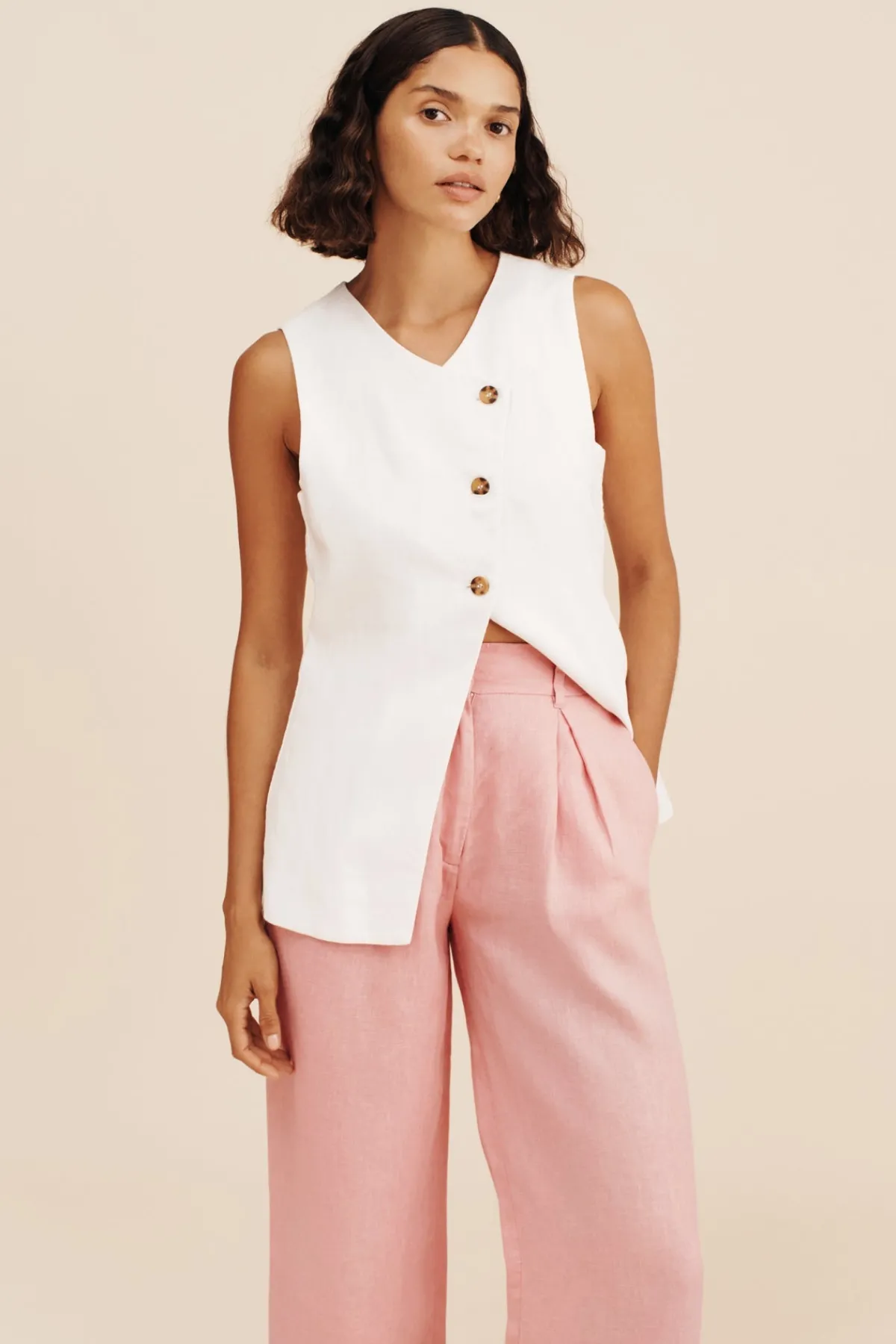 PRESLEY TROUSER - PINK SALT | POSSE Discount