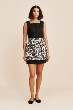 ROMEO APRON - NOIR BLOOM | POSSE Outlet