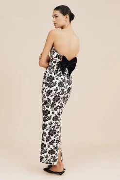 ROMEO DRESS - NOIR BLOOM | POSSE Flash Sale