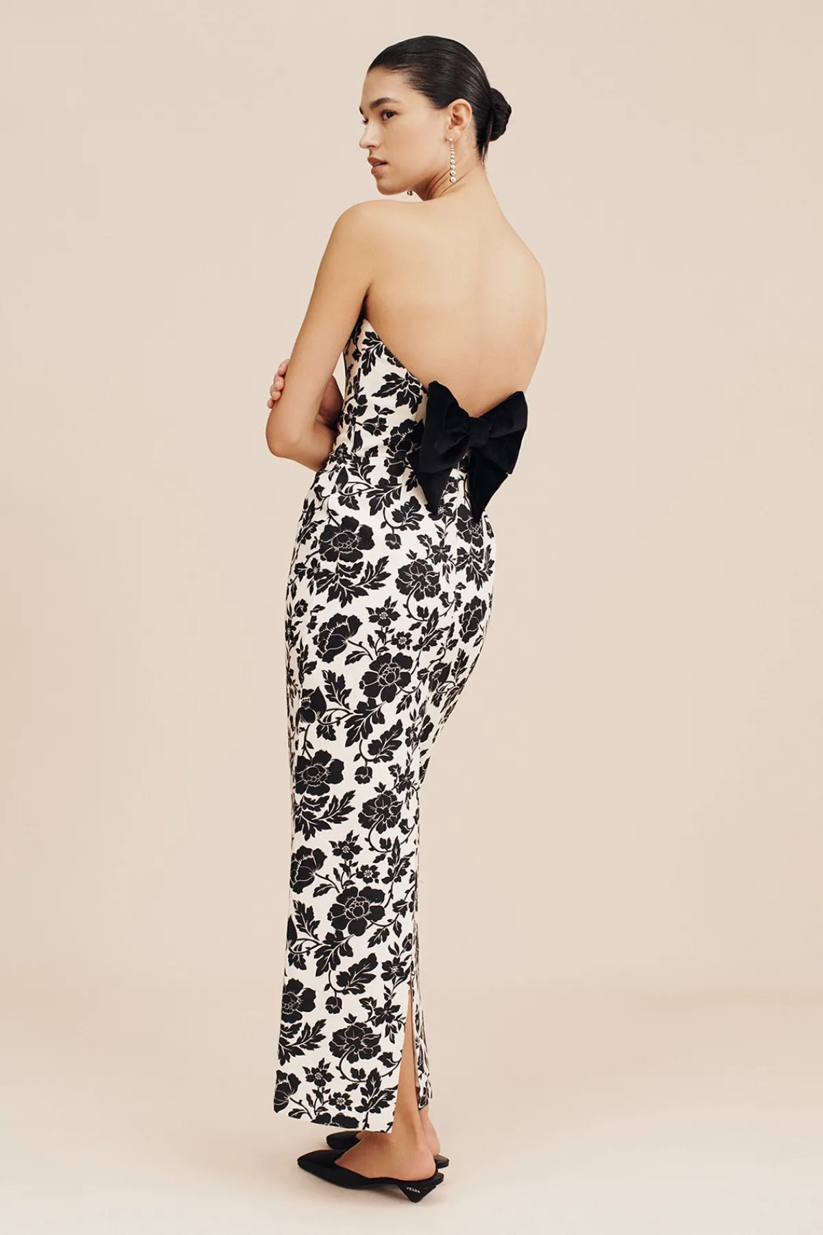 ROMEO DRESS - NOIR BLOOM | POSSE Flash Sale