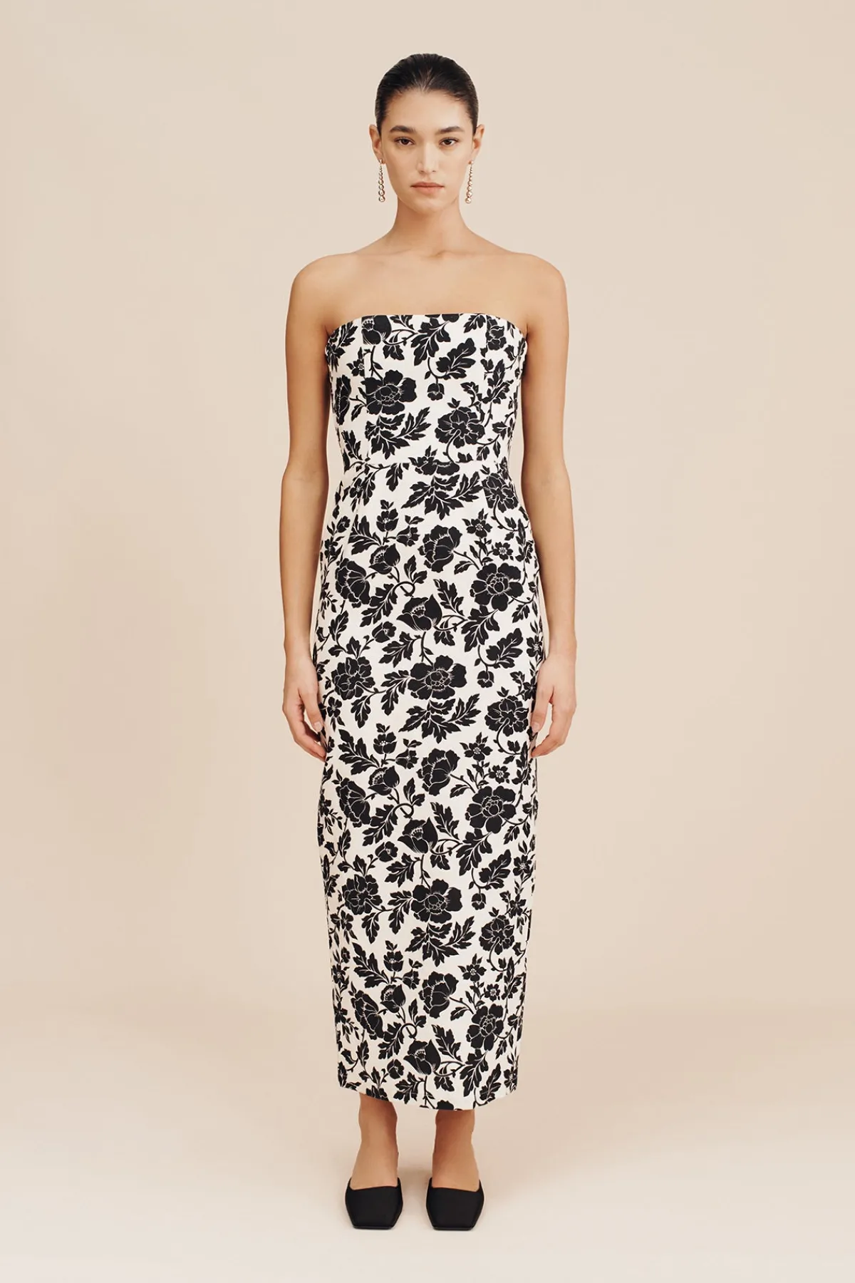 ROMEO DRESS - NOIR BLOOM | POSSE Flash Sale