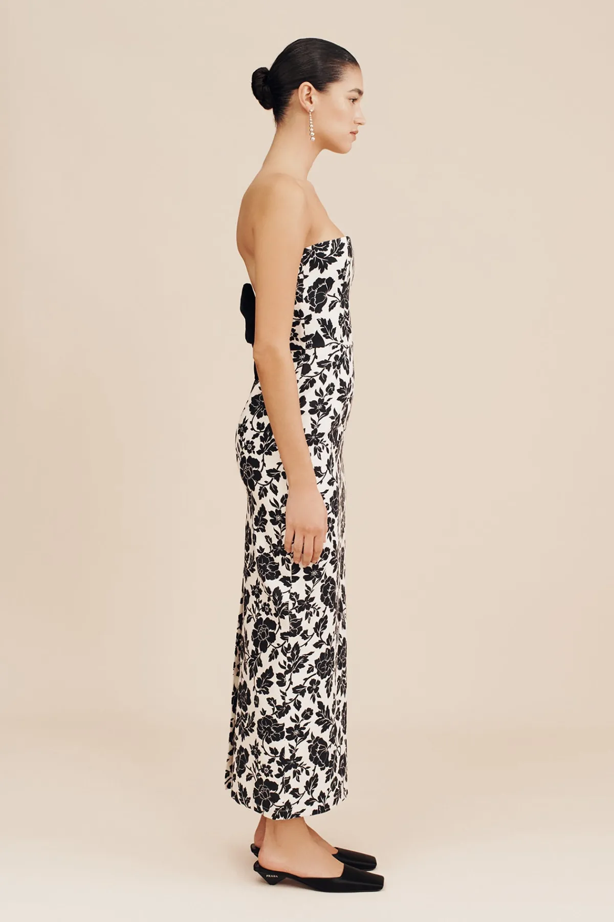 ROMEO DRESS - NOIR BLOOM | POSSE Flash Sale