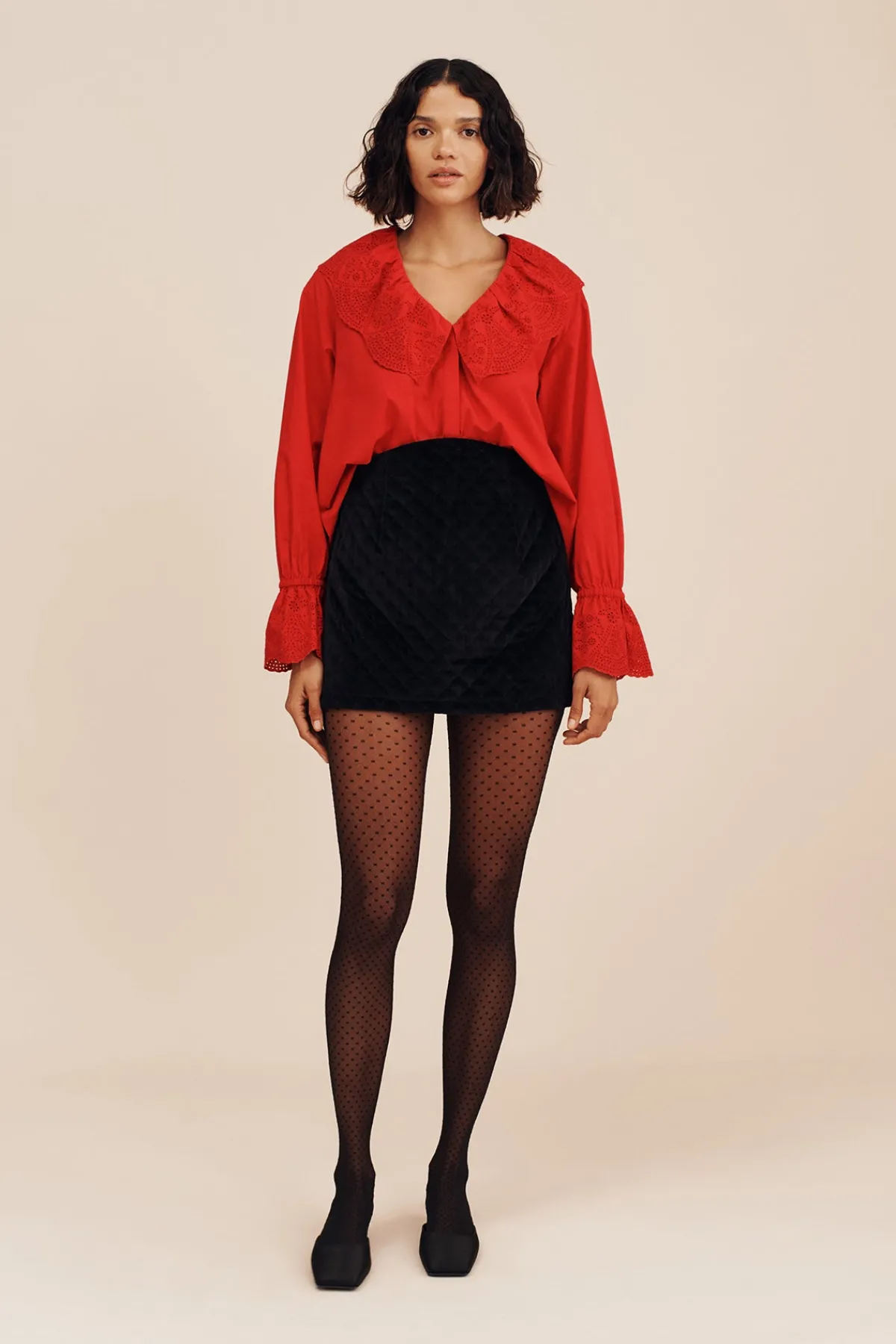 ROMEO MINI SKIRT - BLACK VELVET | POSSE Discount