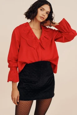 ROMEO MINI SKIRT - BLACK VELVET | POSSE Discount