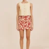 ROMEO MINI SKIRT - SCARLET BLOOM | POSSE Best