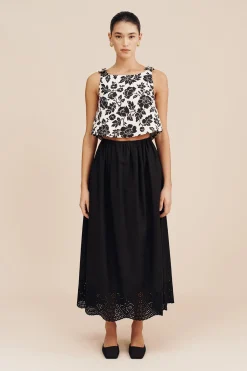 ROMEO TOP - NOIR BLOOM | POSSE Cheap