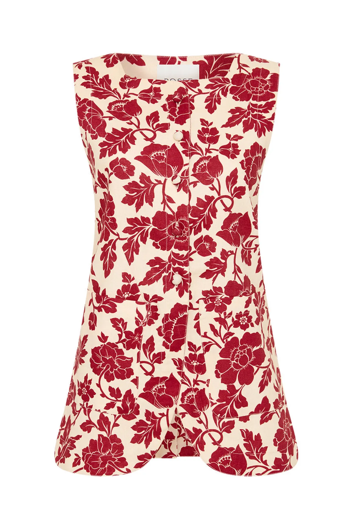 ROMEO VEST - SCARLET BLOOM | POSSE Best Sale