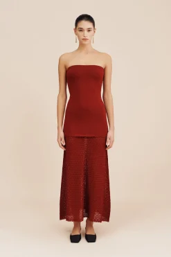ROMY STRAPLESS DRESS - | POSSE Cheap