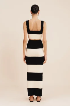 THEO CROP TOP - BLACK STRIPE | POSSE Hot