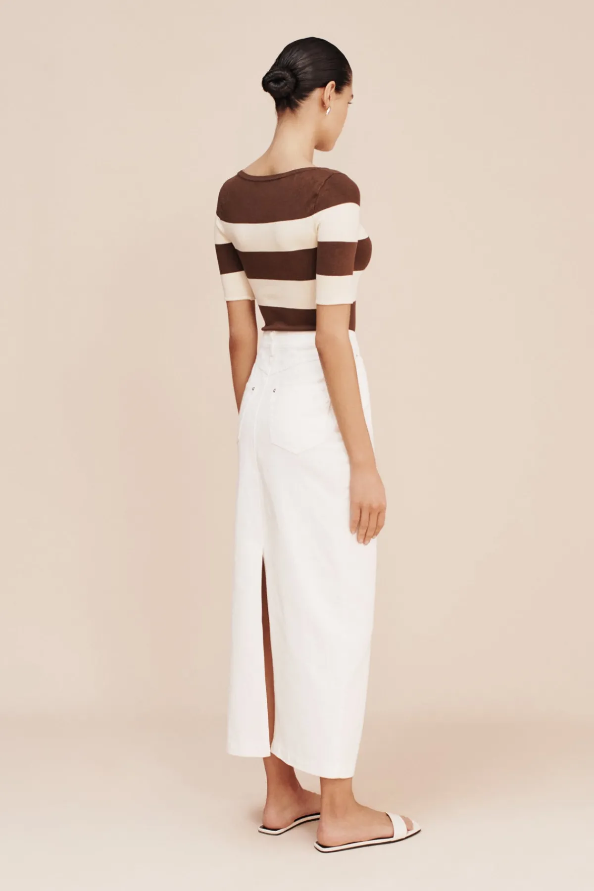 THEO TOP - CHOCOLATE STRIPE | POSSE Online