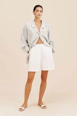 ZADIE SHIRT - SEAGRASS STRIPE | POSSE Outlet